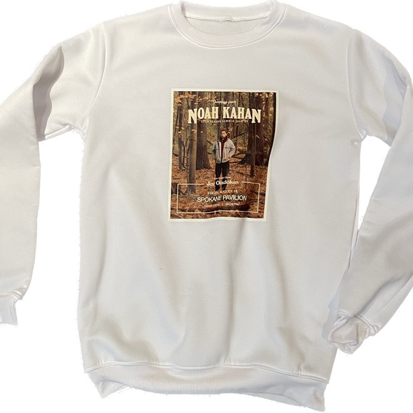 Noah Kahan Other - Noah Kahan Crewneck Sweatshirt Stick Season 2023 White Size Medium Adult Photo